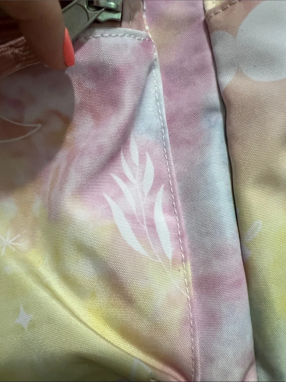 Pura Vida Pastel Tie-Dye Backpack with Numerous Accents